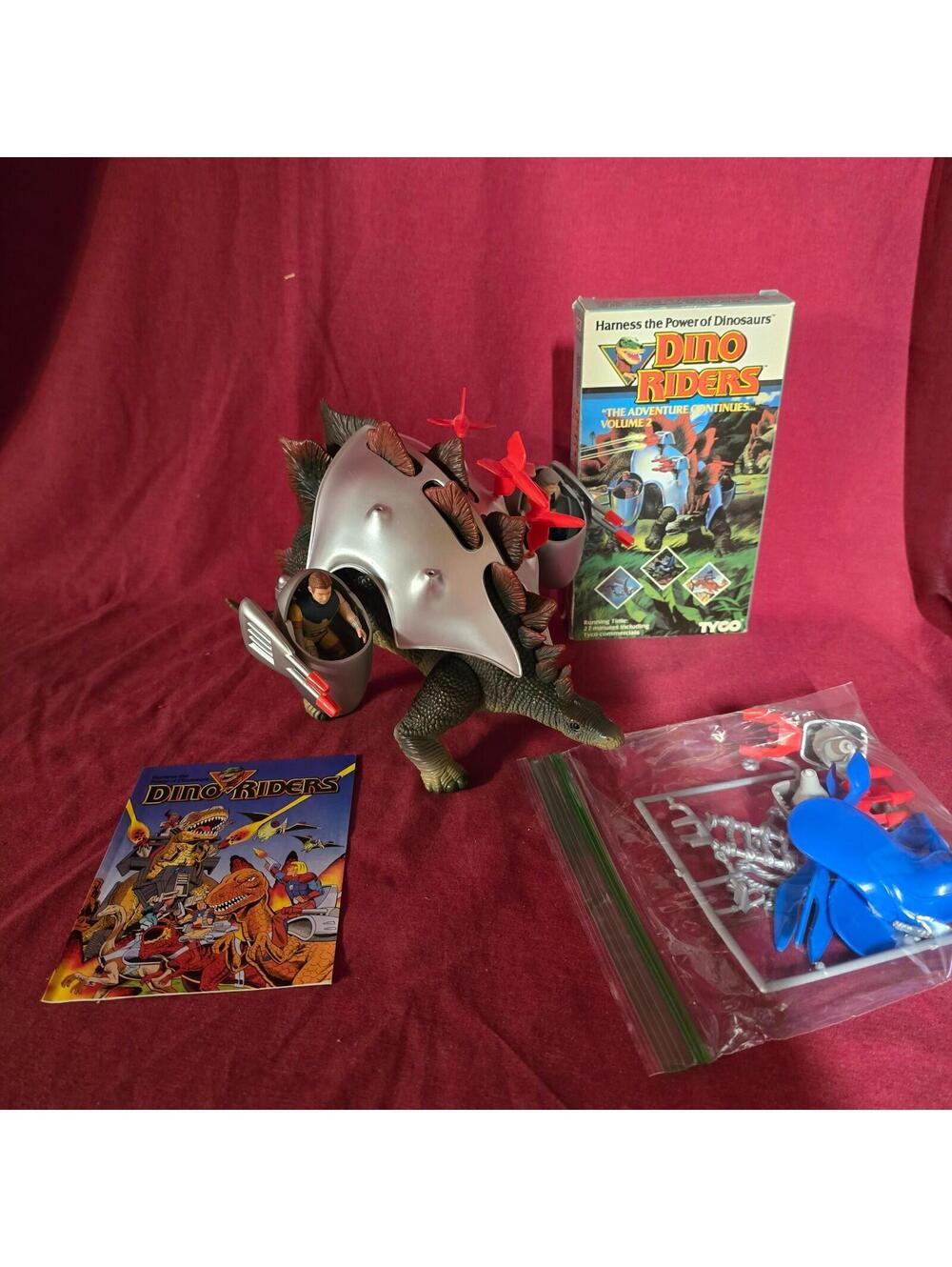 DINO RIDERS STEGOSAURUS Complete Parts Action Figure Accessories
